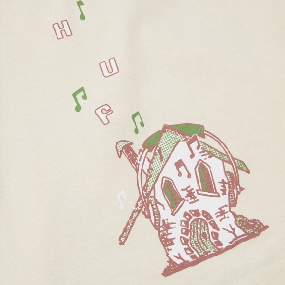 HUF men NWOT tan Sound Systems long sleeve skateboard tshirt - Picture 11 of 12